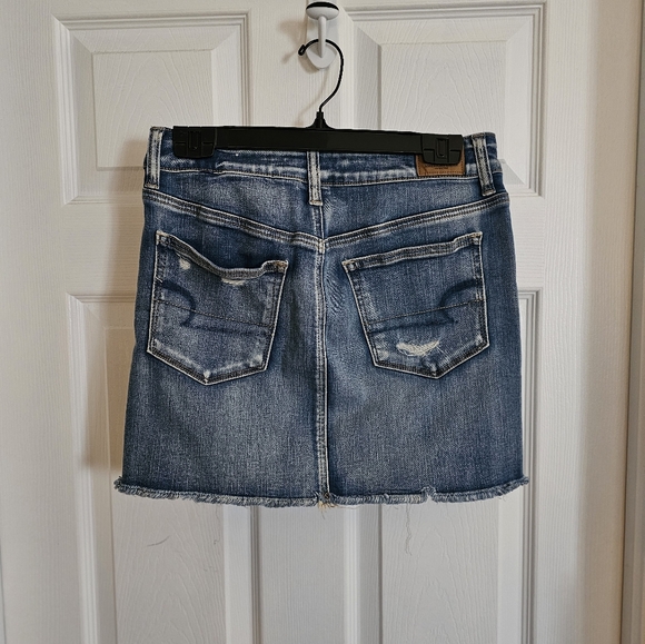 American Eagle Next Level Stretch Jean Mini Skirt - Picture 4 of 4